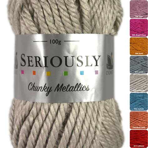 seriously chunky metallic yarn